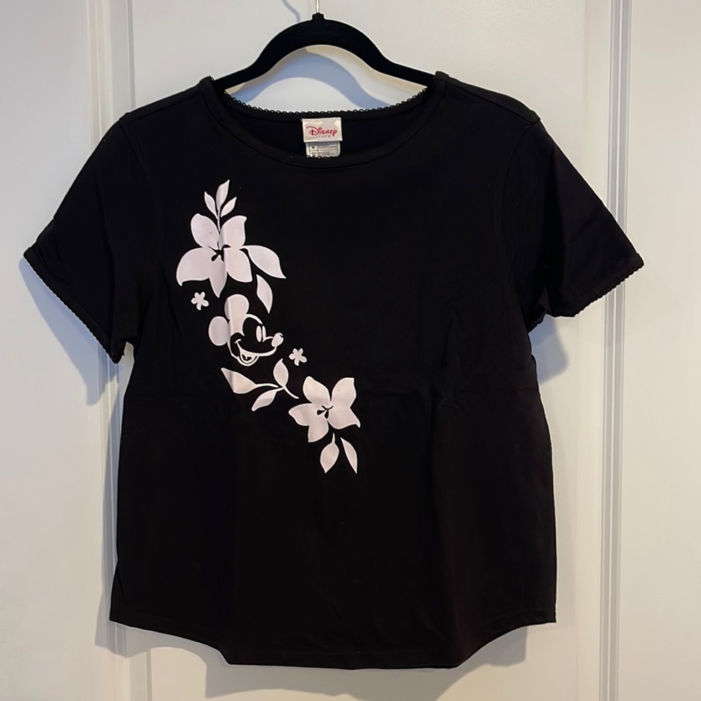 Disney Hawaiian Print Mickey Tee